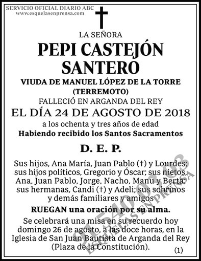 Pepi Castejón Santero